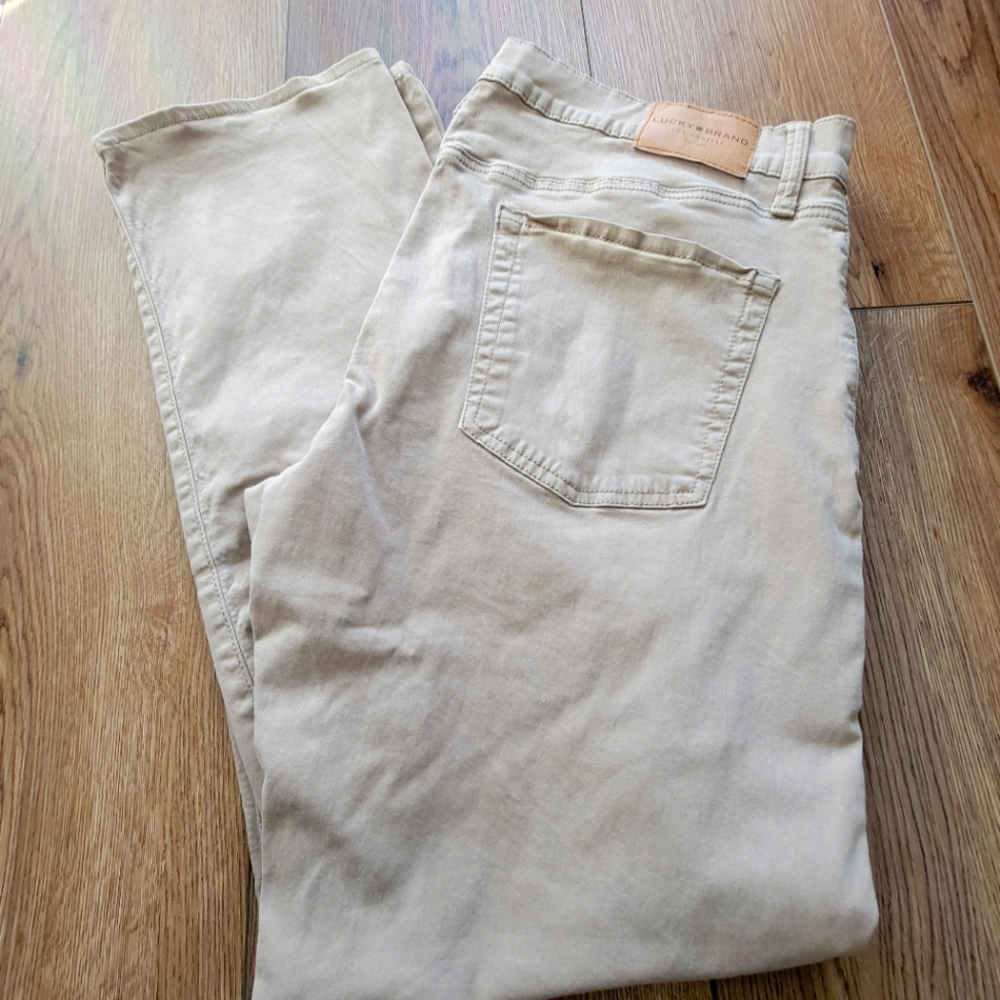 Men's Beige Jeans